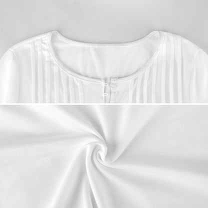 All-Over Print Women's Ruffled Petal Sleeve Top