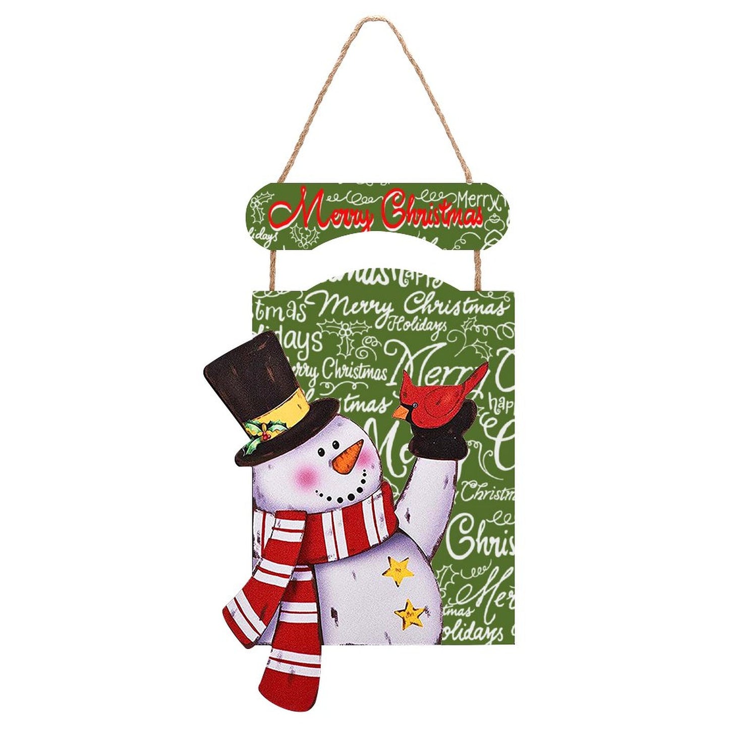 Christmas Snowman Wooden Wall Art