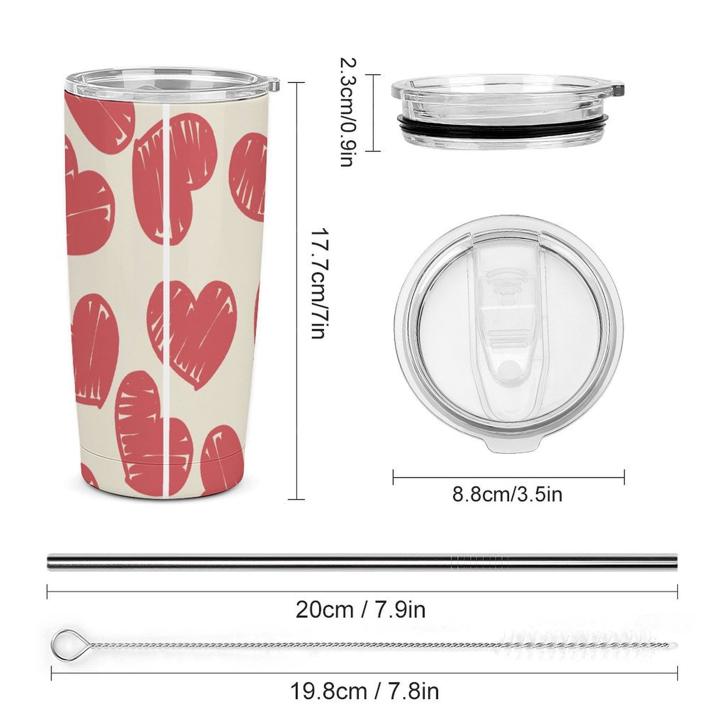 20oz All-Over Print Tumbler Car Cup