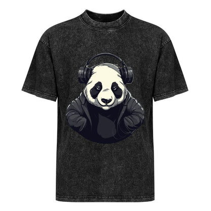 Iron on vintage wash drop shoulder t-shirt