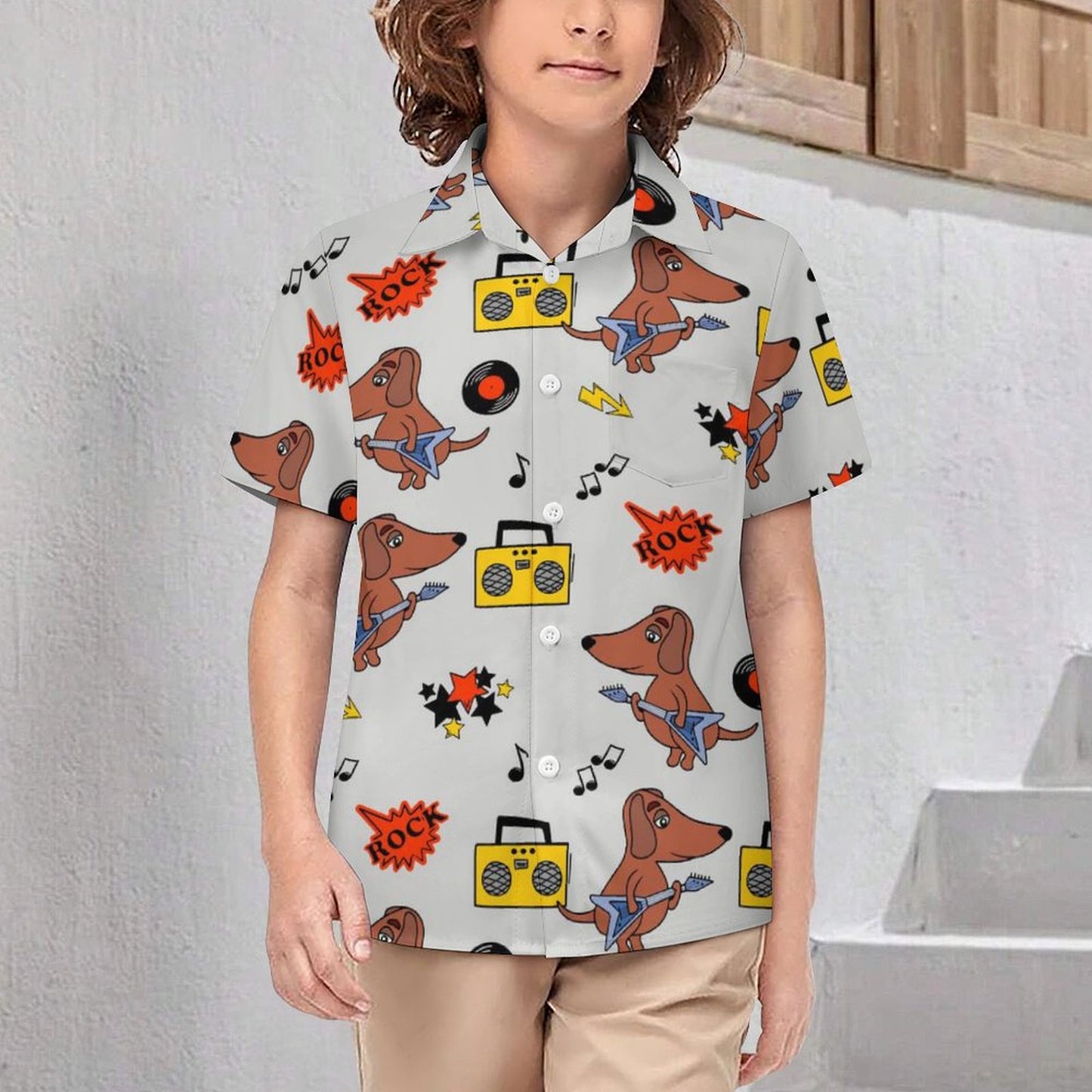 All-Over Print Children's Short Sleeved Shirt