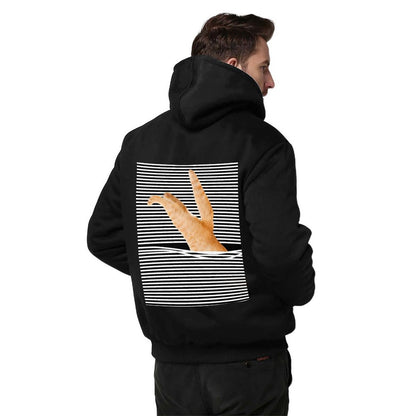 Zipper Thermal Thickened Padded Hoodie