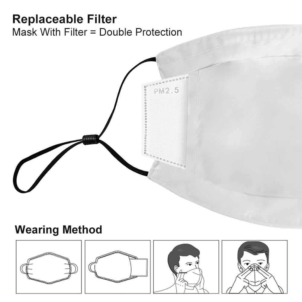 Adult Mask with Filters (2 different patterns)