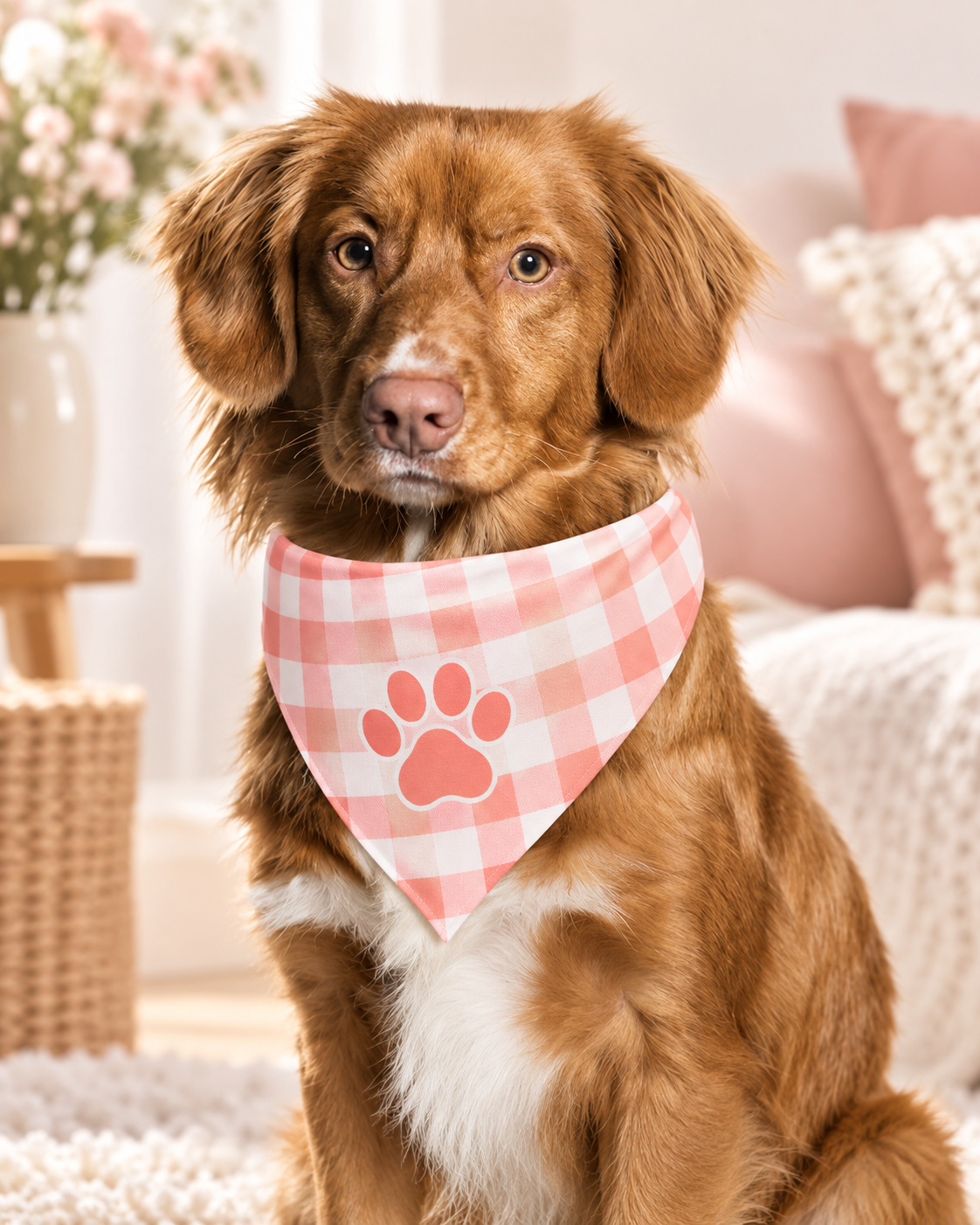 Custom Pet Bandana Bib | Personalized Dog & Cat Scarf — original custom design example