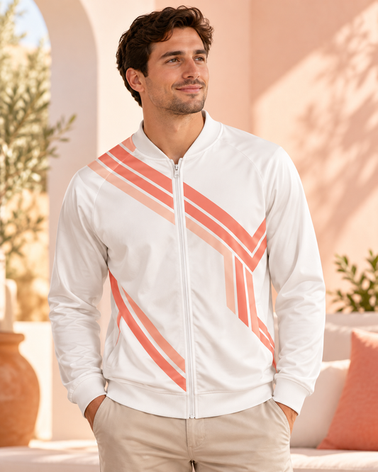 Custom Crew Neck Zip Shirt, All-Over Print | S–5XL — original custom design example