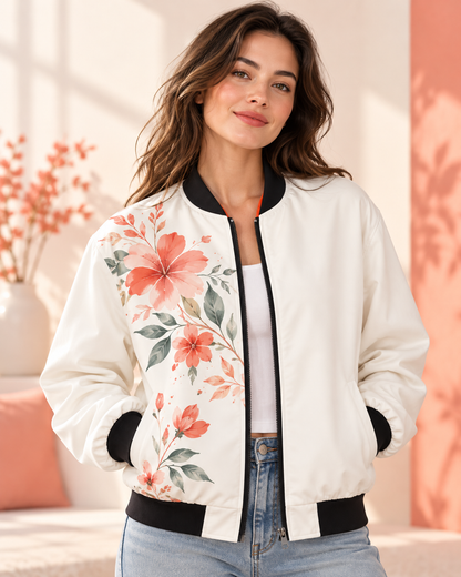 Custom Bomber Jacket, All-Over Print | Air Force Style, S–5XL — original custom design example
