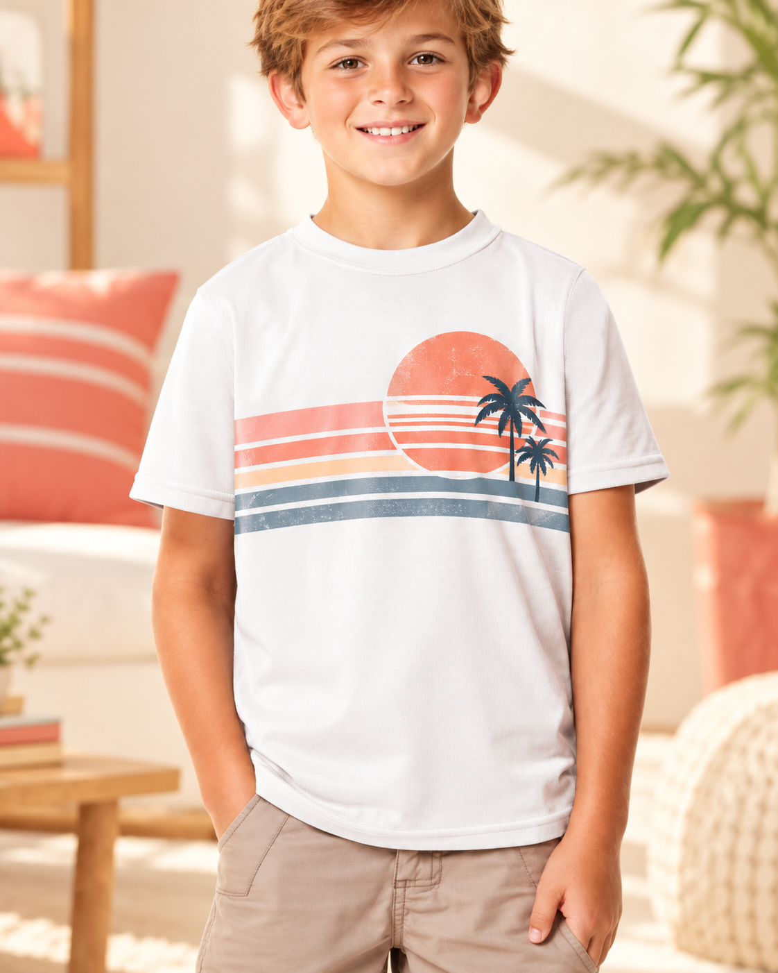 Custom Kids' Mesh T-Shirt, All-Over Print | Family Game Day, No Minimum — original custom design example
