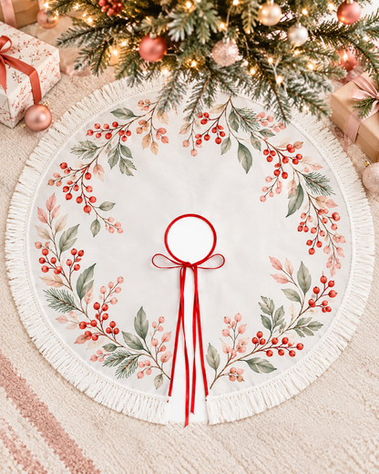 Custom Christmas Tree Skirt | Personalized, 3 Sizes — original custom design example