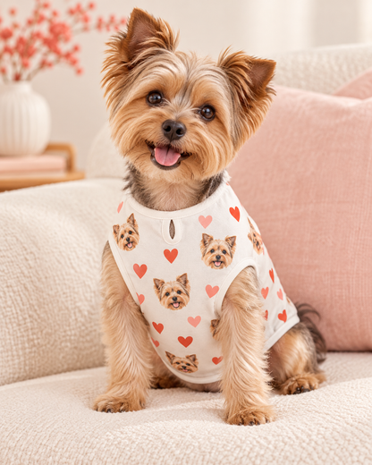 Custom All-Over Print Pet Vest | Sun Protection Dog & Cat Apparel — original custom design example