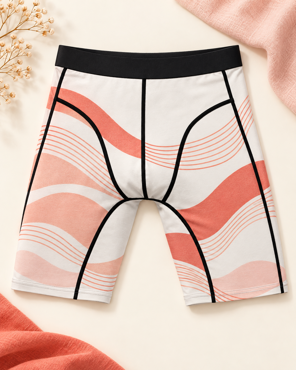 Custom Men's Compression Shorts, All-Over Print | Team & Run Club — original custom design example