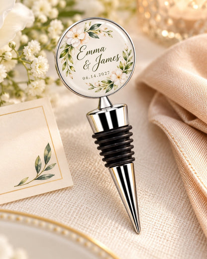 Wedding Wine Stopper | Custom Couple Gift