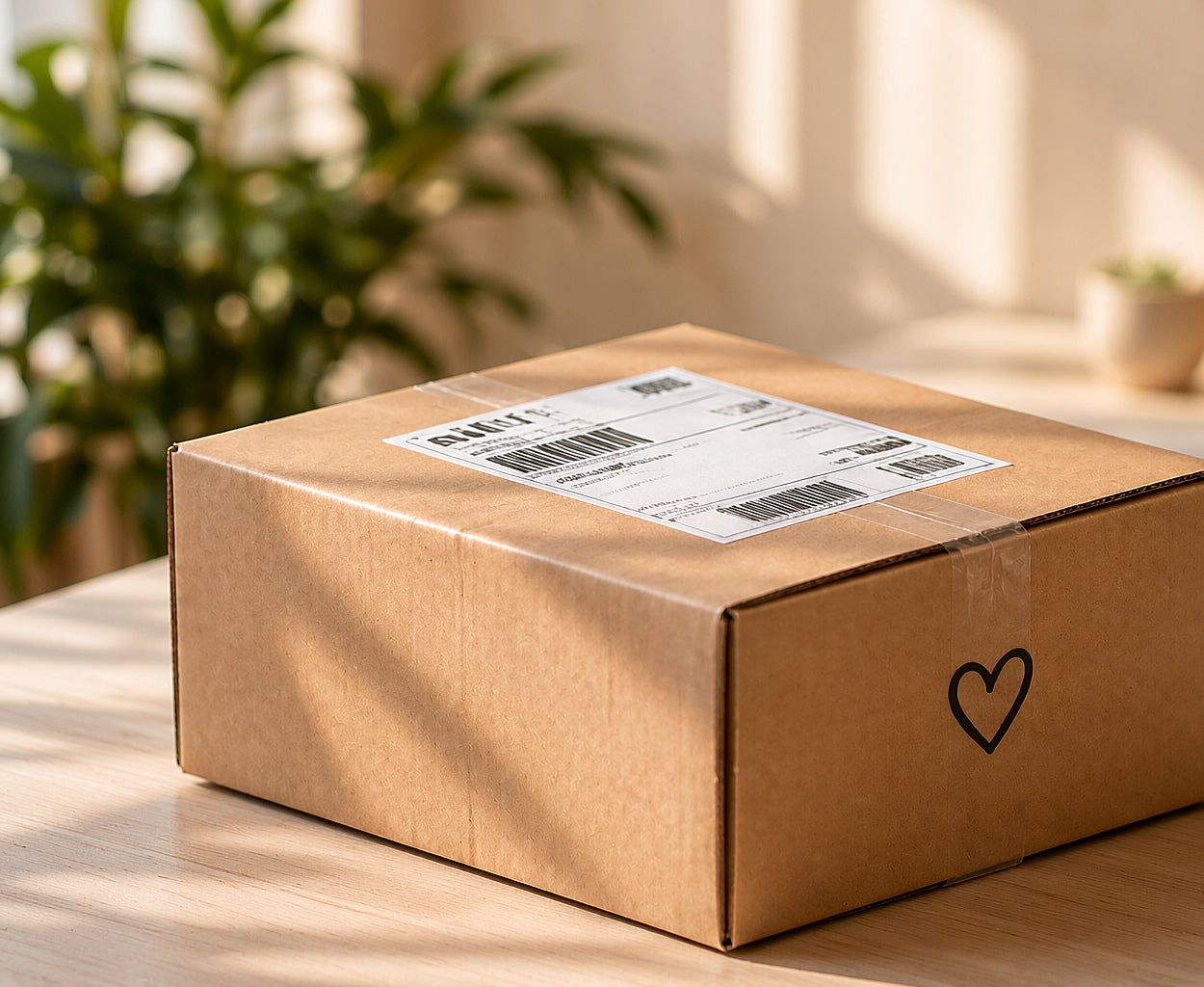 Packed parcel ready for shipping