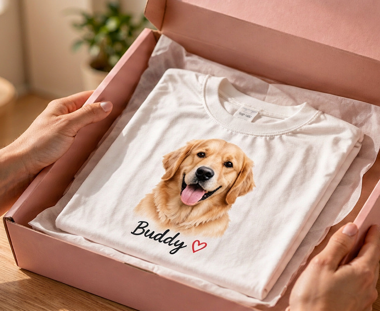 Checking and packing a custom order in a gift box