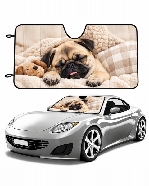Custom Car Windshield Sunshade | Personalized Photo or Logo Print — custom design example