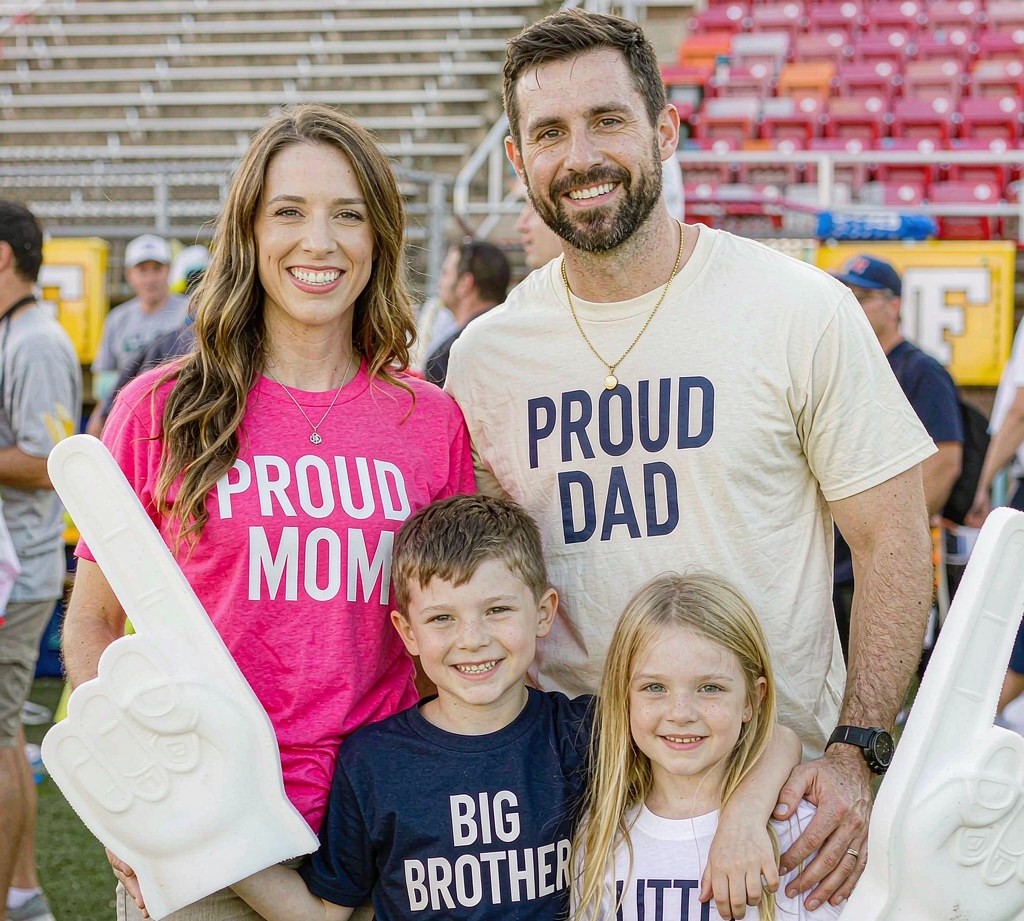 Family and Game Day — proud mom proud dad family tees