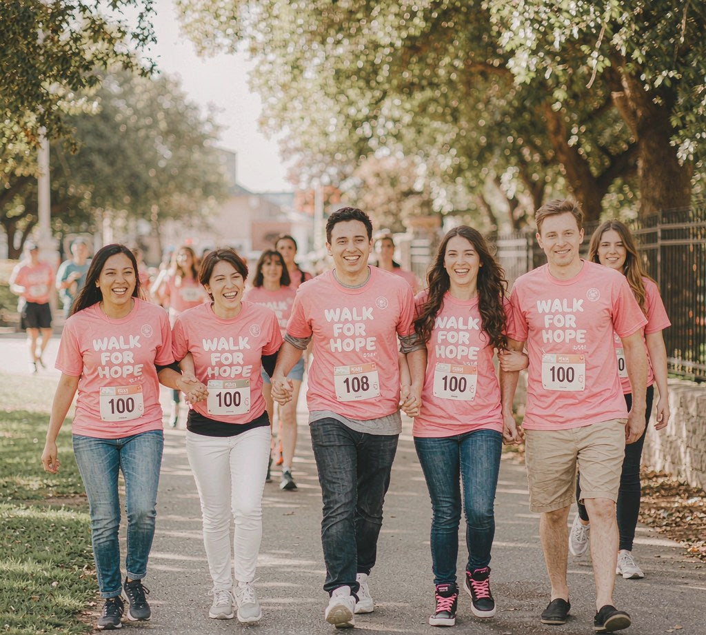 Events and Fundraisers — charity walk tees