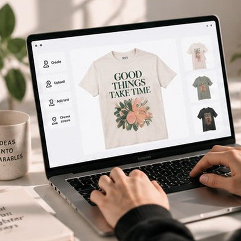 Designing a custom product in the online designer