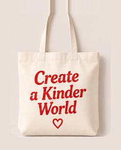 Bags — Create a Kinder World printed canvas tote bag